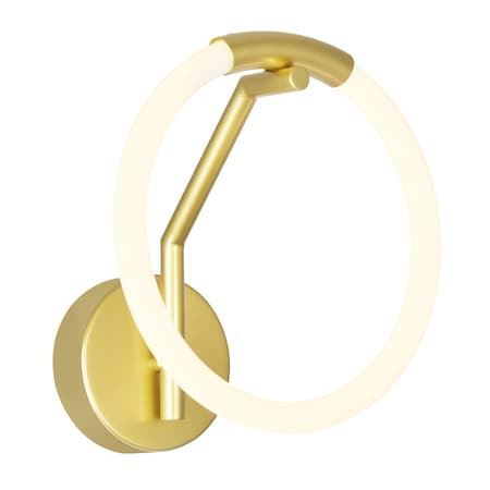 Cwi Lighting Hoops 1 Light LED Wall Sconce With Satin Gold Finish 1273W10-1-602